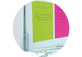 Notas Post-it® con renglones

